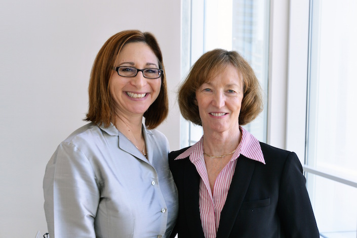 NSBRI Deputy Chief Scientist and Industry Forum Lead Dorit B. Donoviel, Ph.D. with SMARTCAP Co-Administrator Martha Flemming, M.B.A (Left to Right)